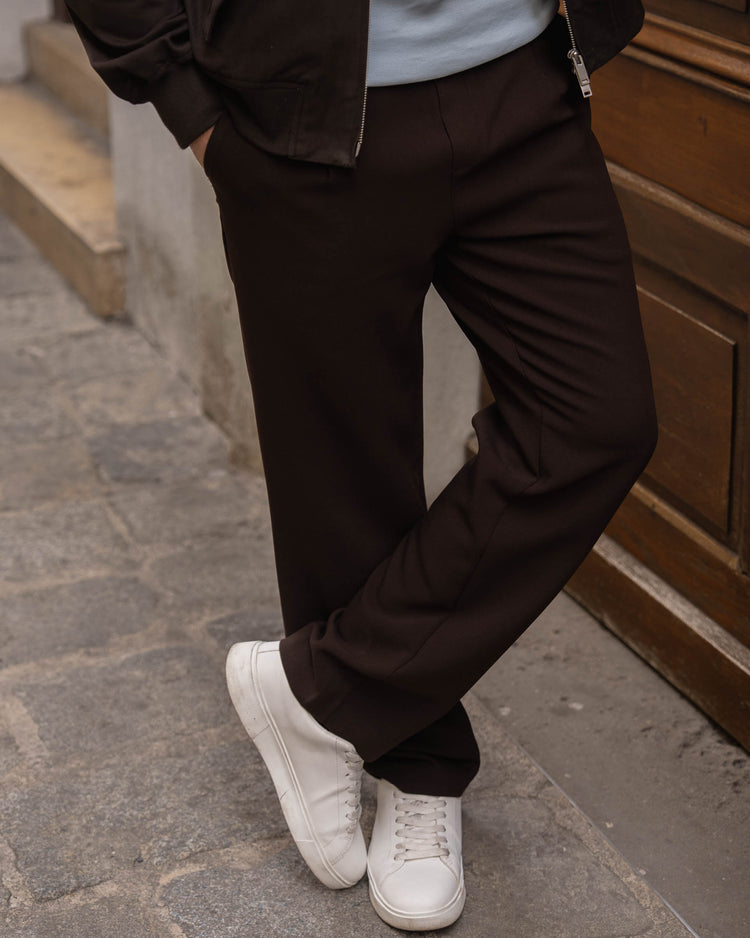 Comfort Suit Pants Regular Fit (Brown)