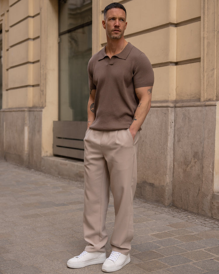 Comfort Suit Pants Regular Fit (Taupe)