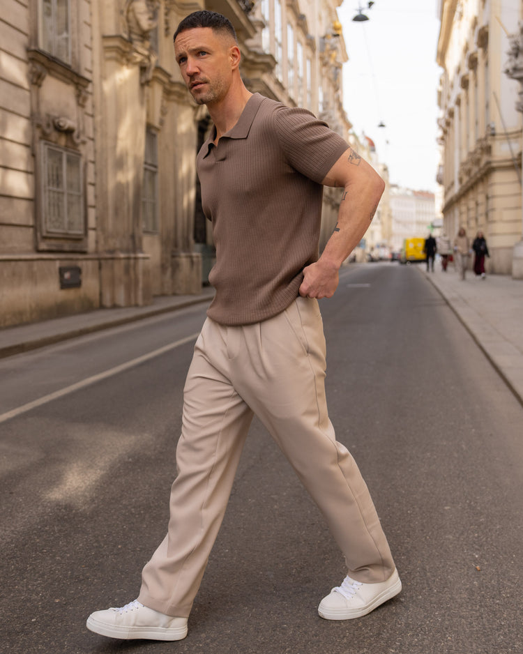 Comfort Suit Pants Regular Fit (Taupe)