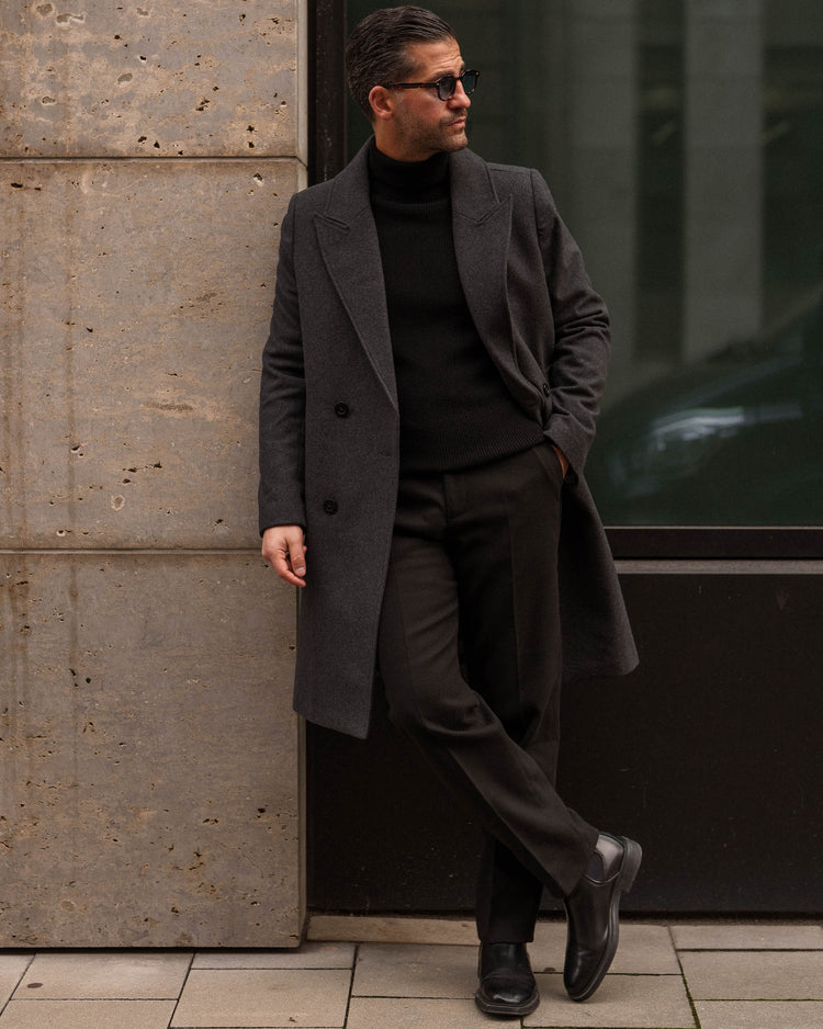 Wool Coat (Dark Grey)