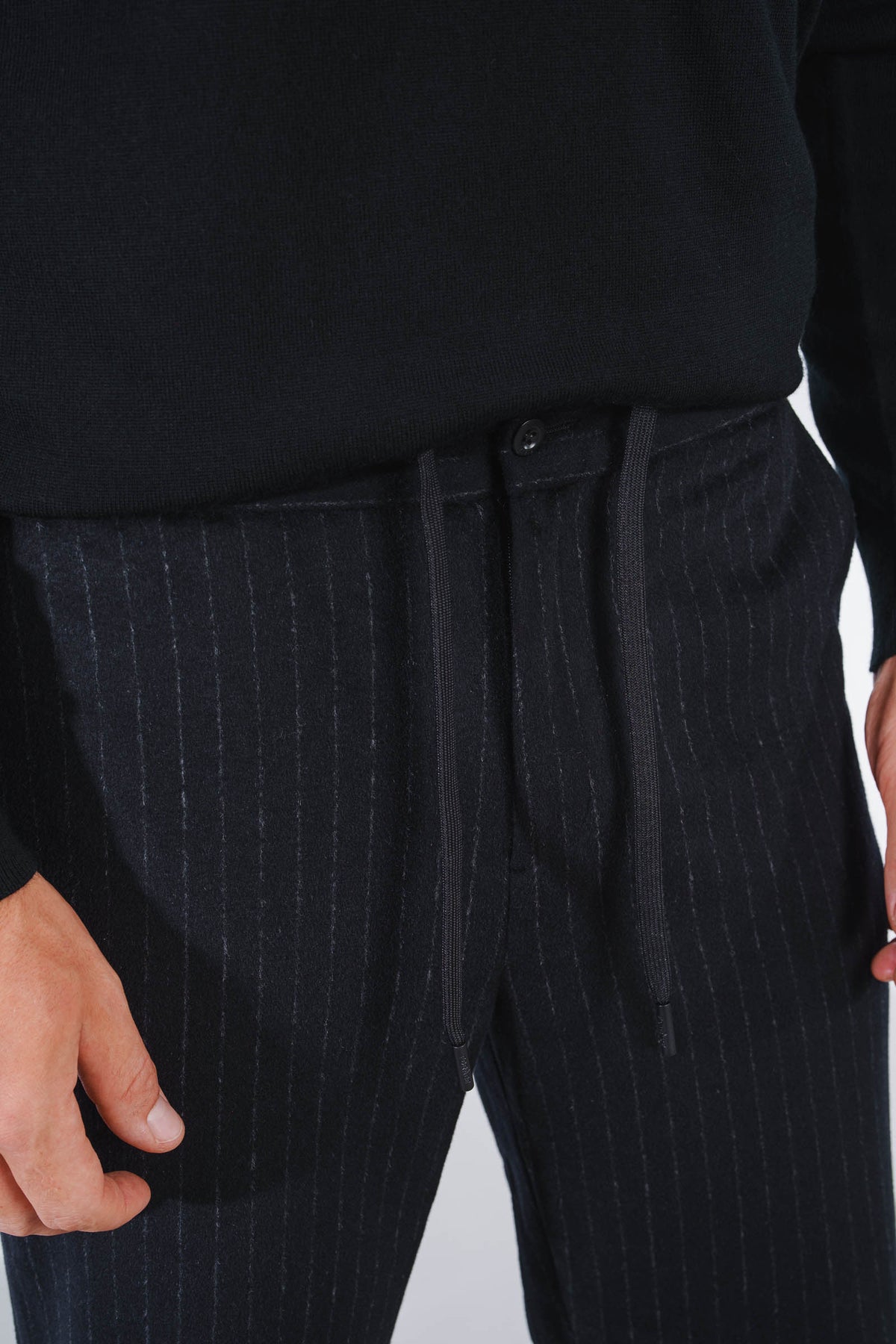 Pinstripe Flanell Pants Regular Fit