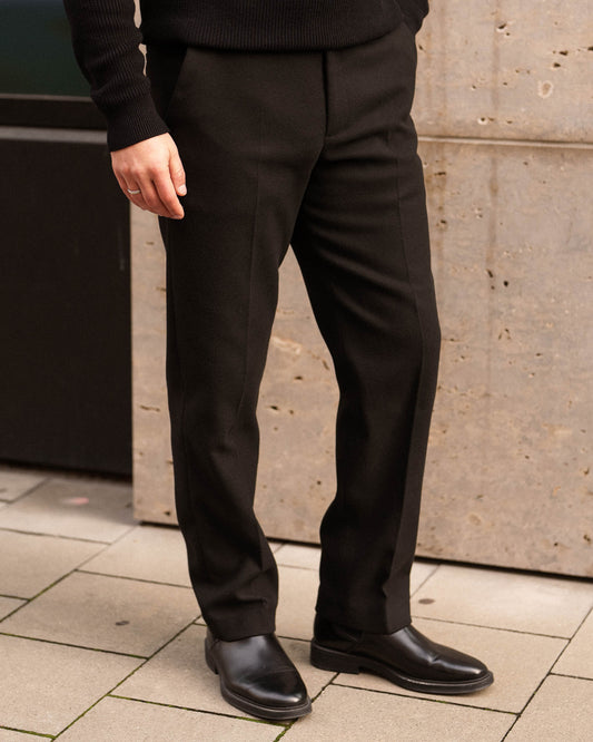 Twill Pants Regular Fit (Black)