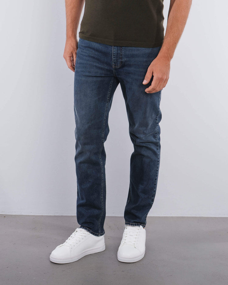 Essential Regular Fit Jeans (Indigo Blue)