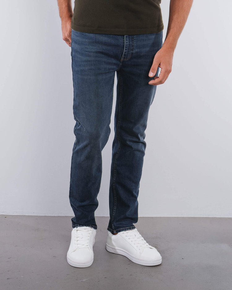 Essential Regular Fit Jeans (Indigo Blue)