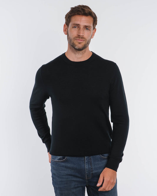 Merino Crewneck (Black)