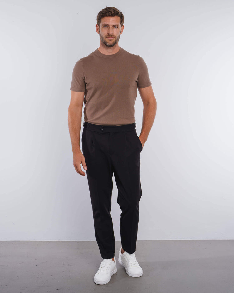 Blend Knit T-Shirt (Mocca)