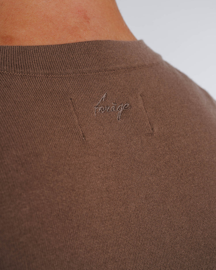 Blend Knit T-Shirt (Mocca)