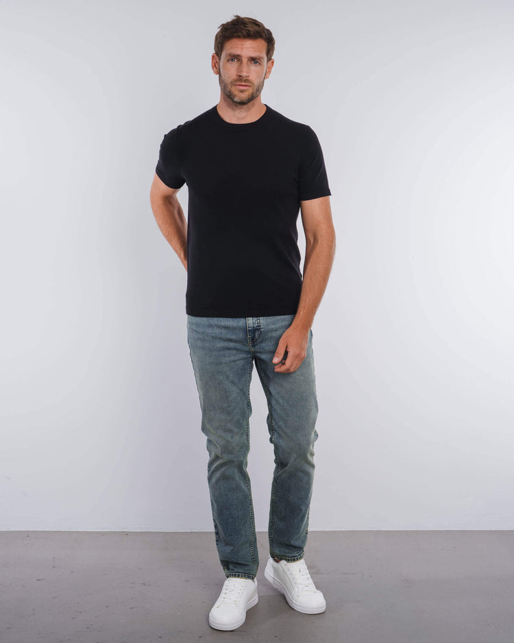 Blend Knit T-Shirt (Black)