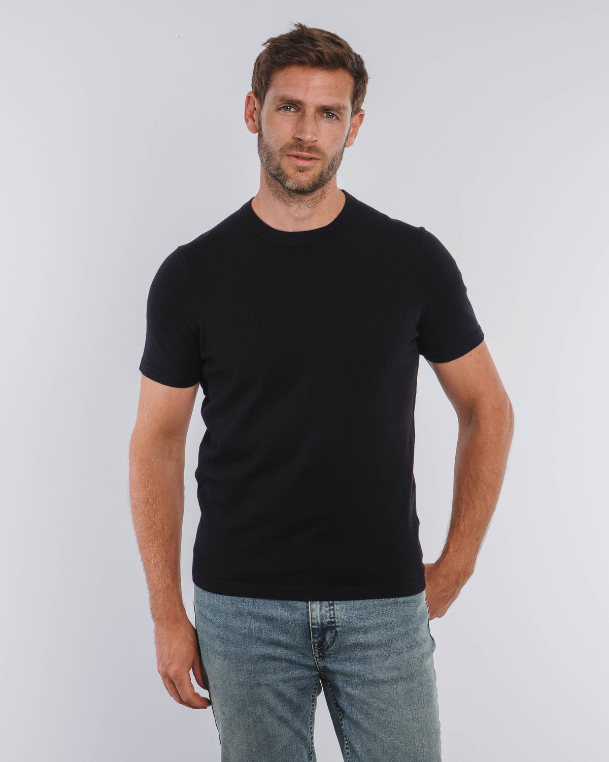 BLEND KNIT T-SHIRT