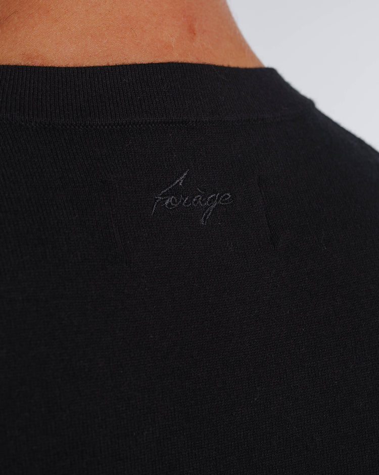 Blend Knit T-Shirt (Black)