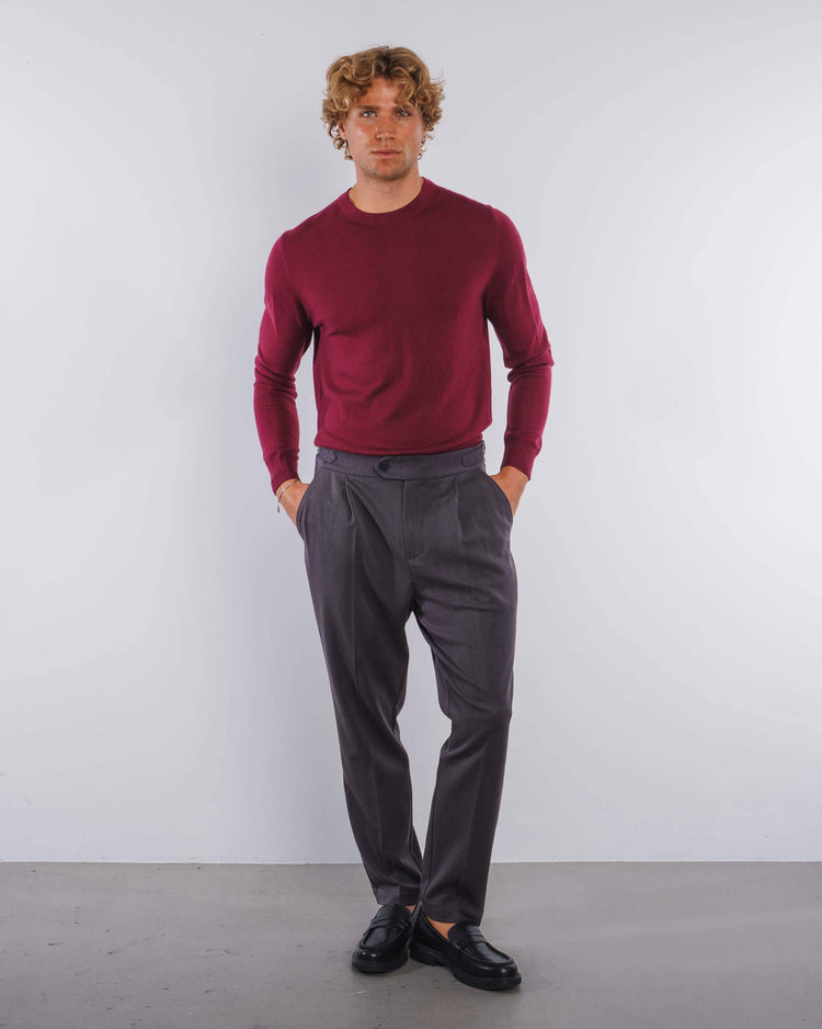 Merino Crewneck (Oxblood)