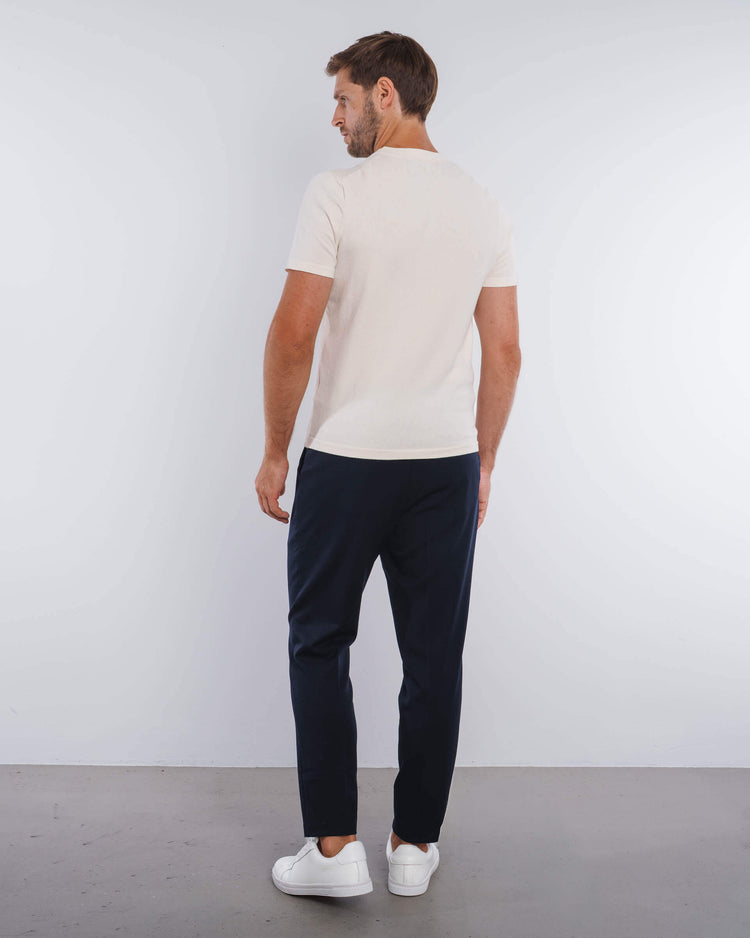 Blend Knit T-Shirt (Off-White)