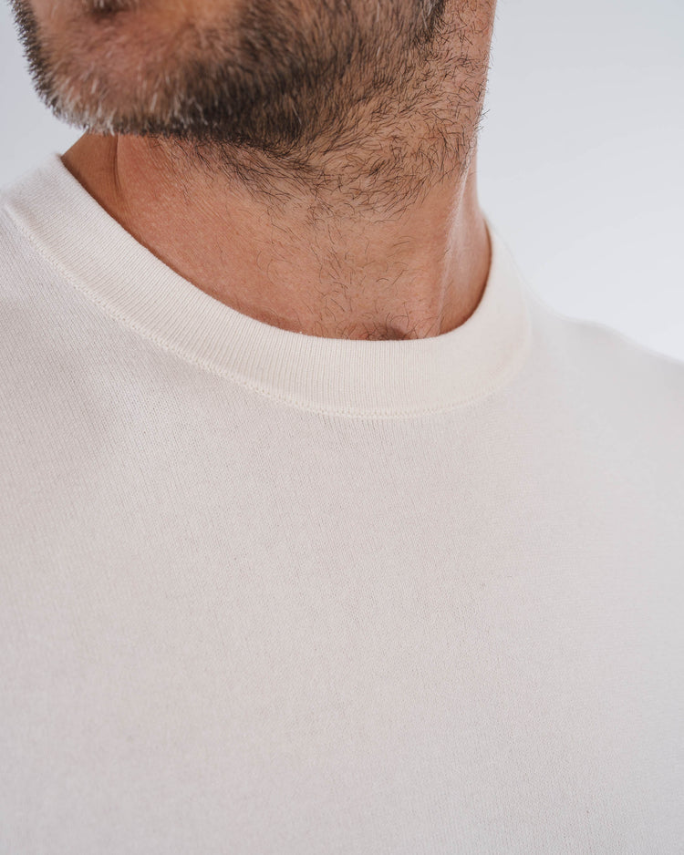 Blend Knit T-Shirt (Off-White)