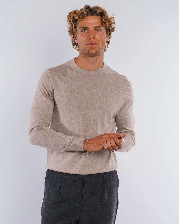 Merino Crewneck (Taupe)