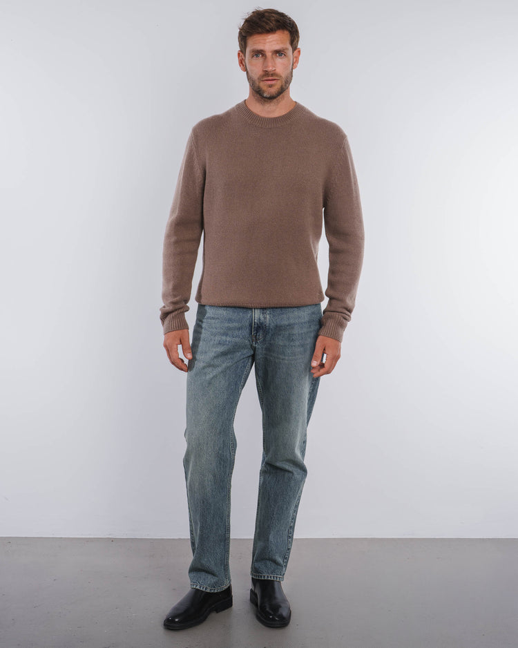 Wool Knit Crewneck (Mocca)