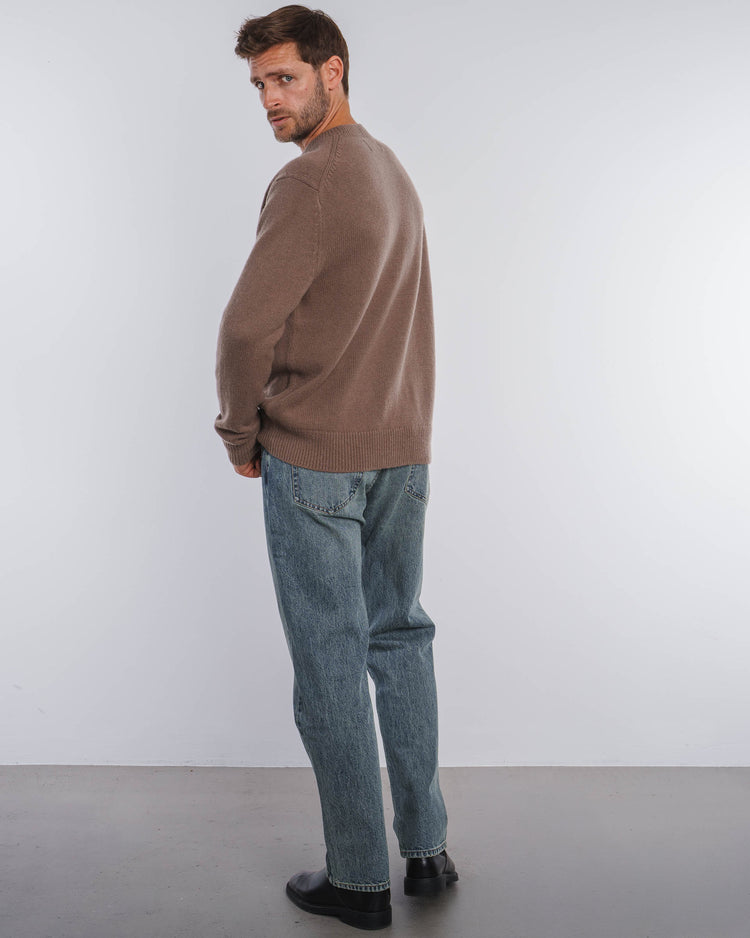 Wool Knit Crewneck (Mocca)