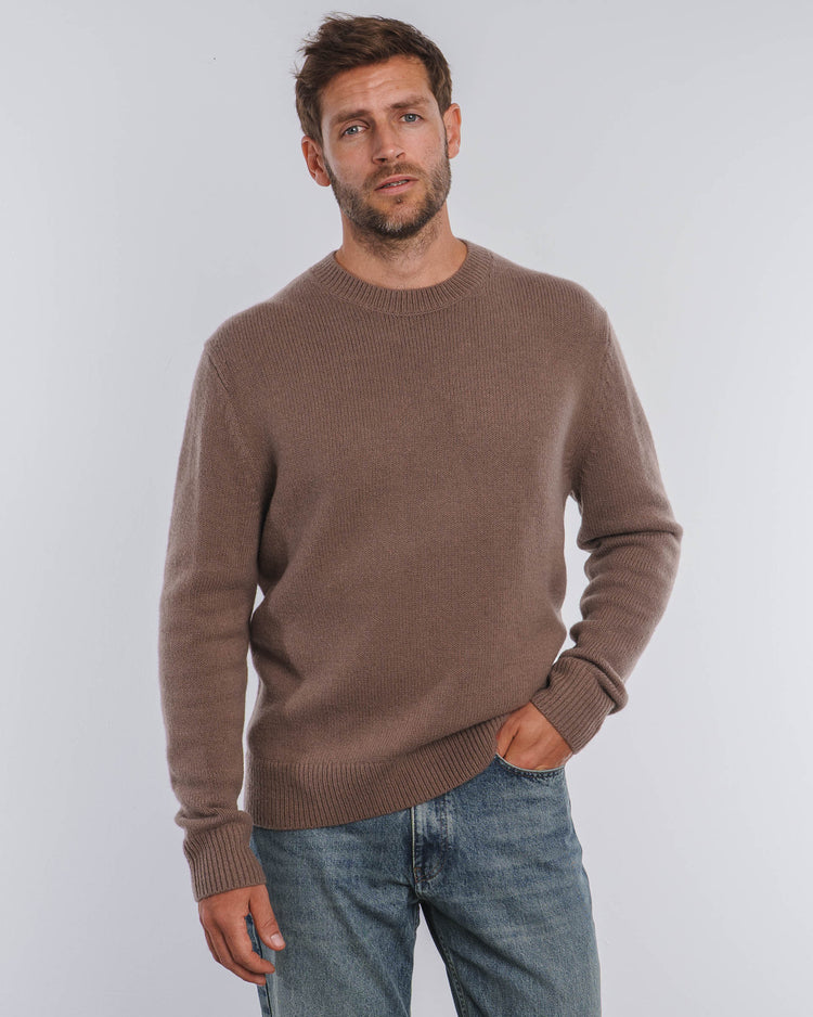 Wool Knit Crewneck (Mocca)