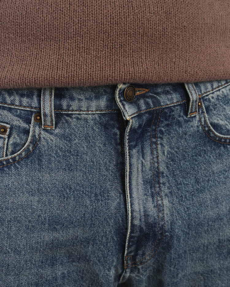 Essential Relaxed Fit Jeans (Sand Blue)