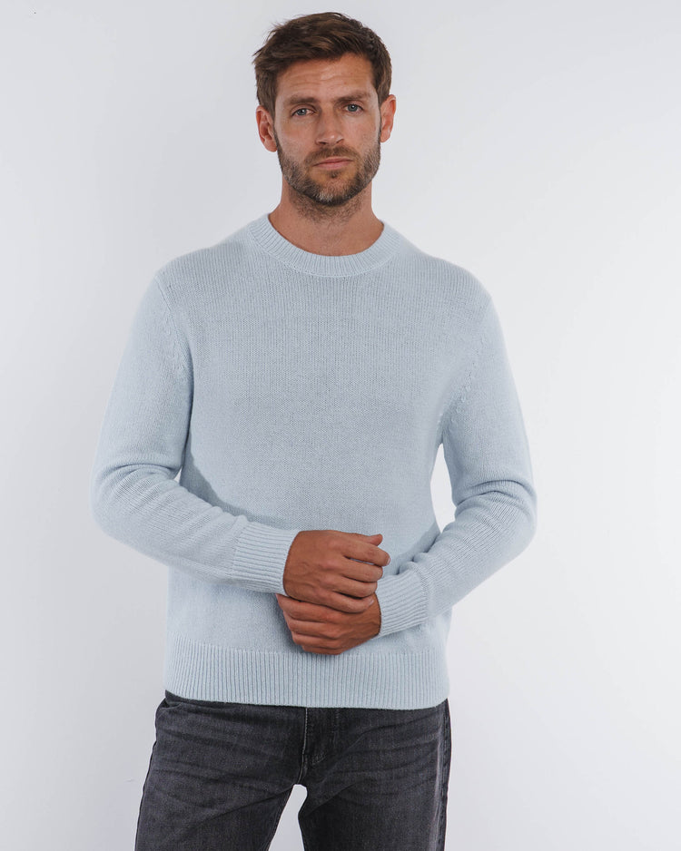 Wool Knit Crewneck (Pale Blue)