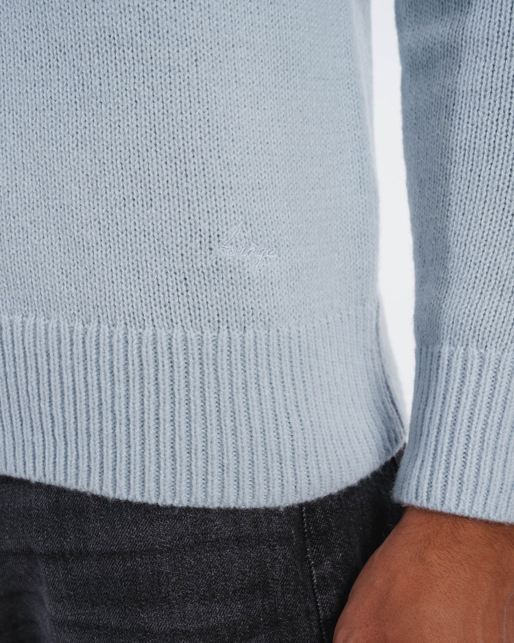 Wool Knit Crewneck (Pale Blue)