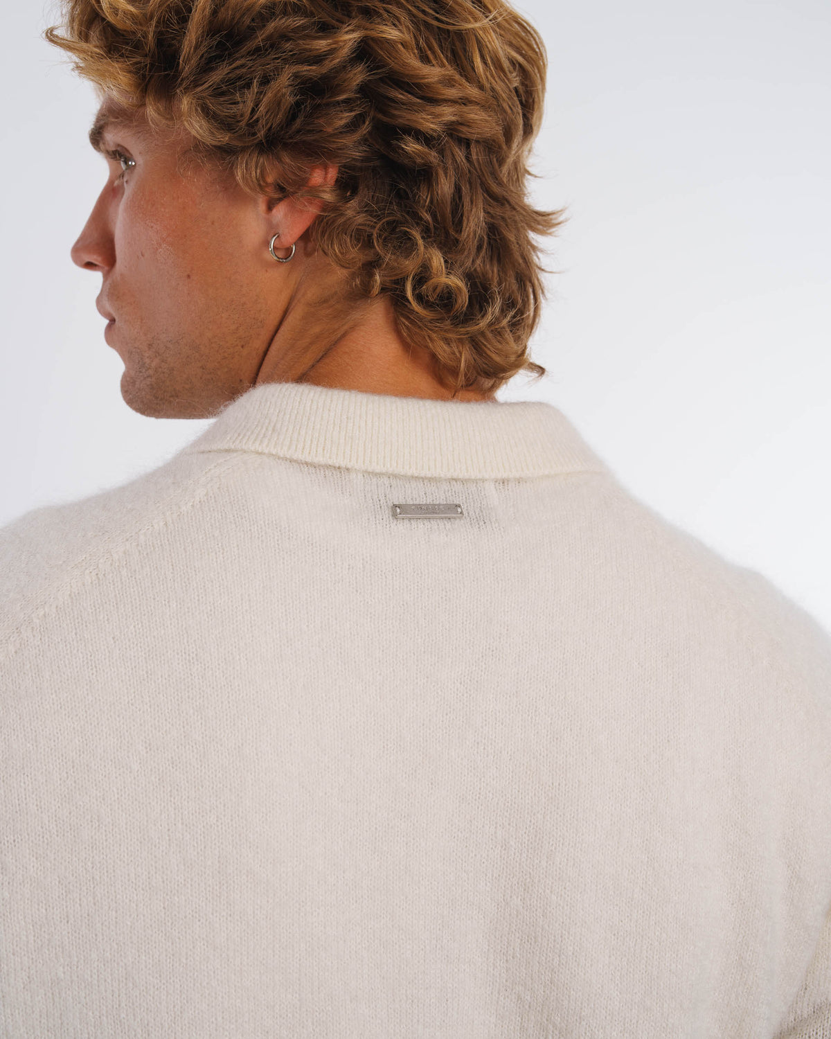 MOHAIR KNIT POLO