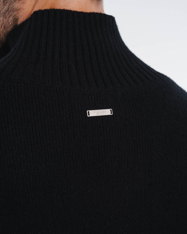 Lounge Wool Knit Jacket (Black)