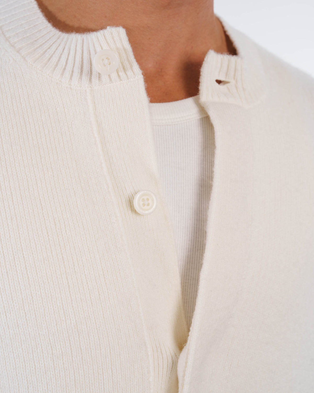 Wool Button Down Knit Cardigan