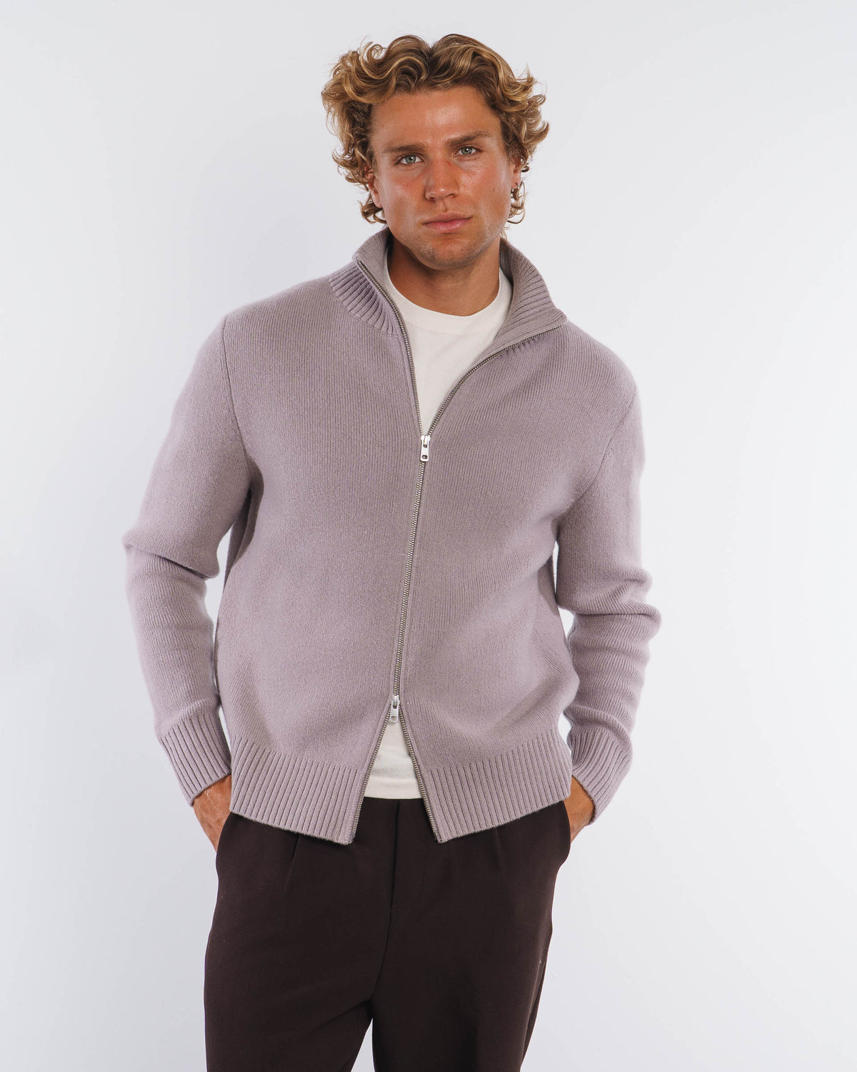 LOUNGE WOOL KNIT JACKET