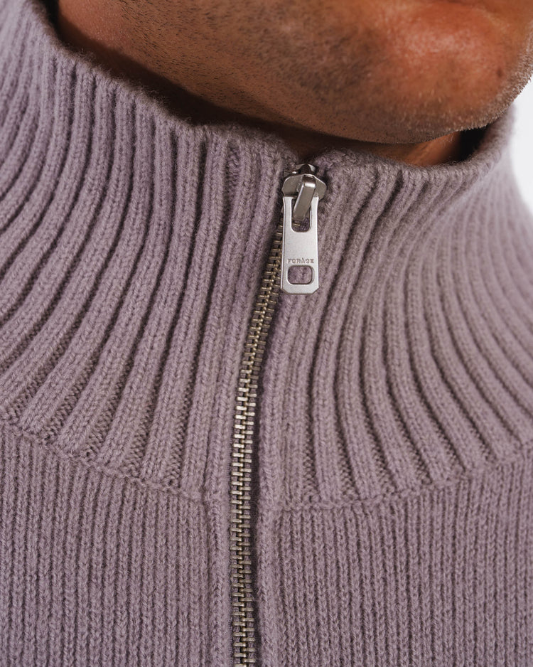 Lounge Wool Knit Jacket (Taupe)
