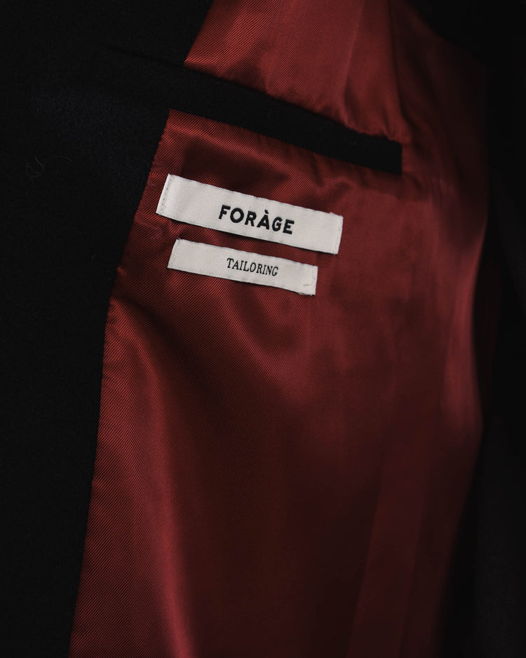 Wool Caban Jacket (Black)