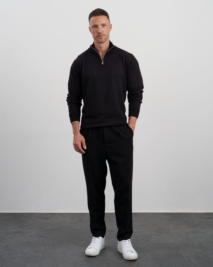 Half-Zip Sweater (black)