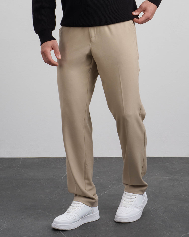 Regular Fit Pants (Taupe)