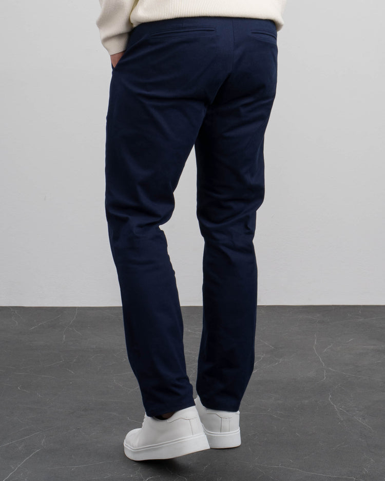 Slim Fit Chino Pants (Navy)