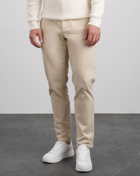 Slim Fit Chino Pants (Sand)