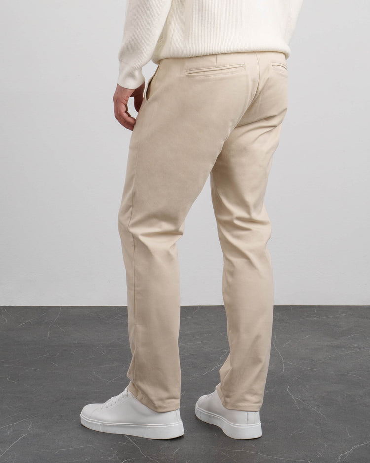 Slim Fit Chino Pants (Sand)