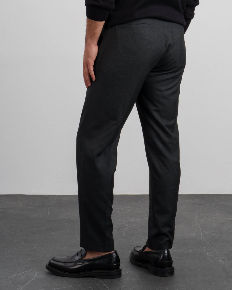 Flannel Slim Fit Pants (Anthracite)