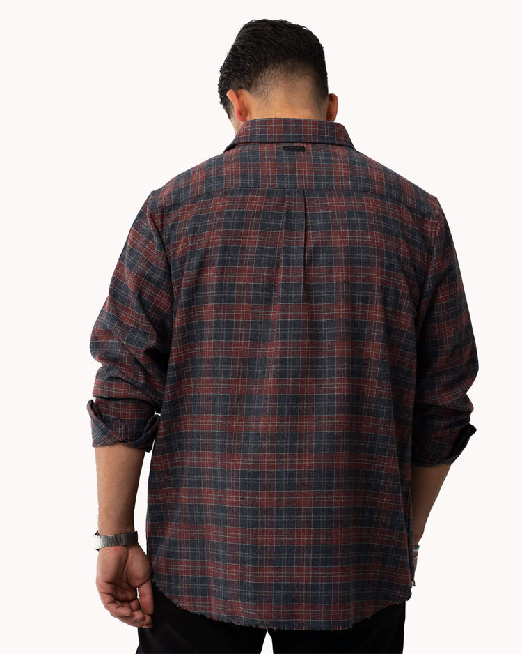 Light Flannel Shirt (red/blue)