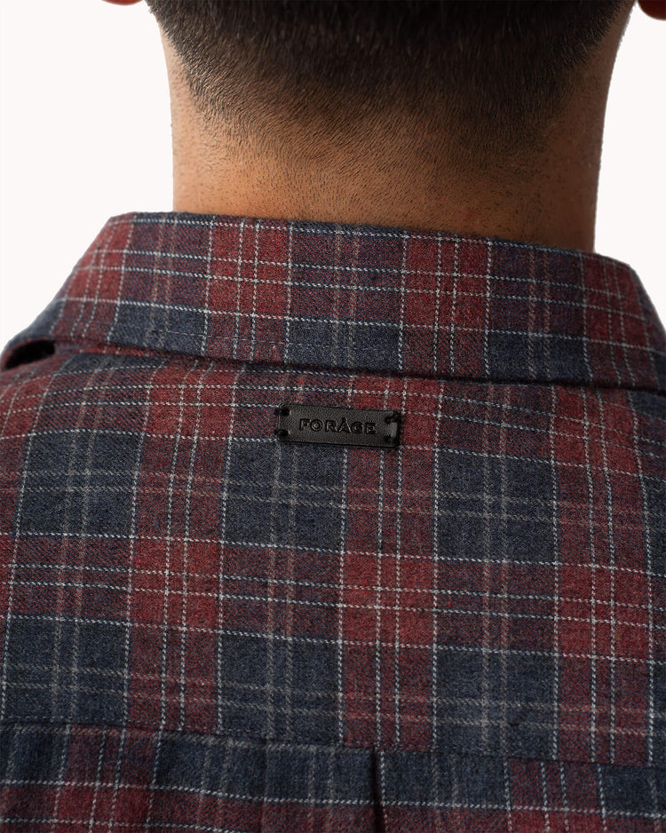 Light Flannel Shirt (red/blue)