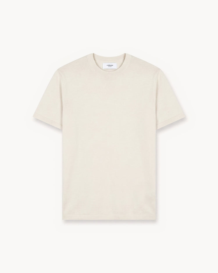 Blend Knit T-Shirt (Off-White)