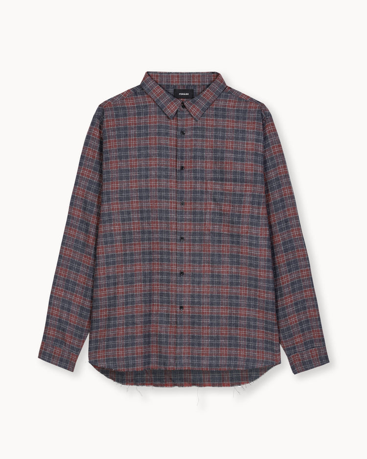 Light Flannel Shirt (red/blue)