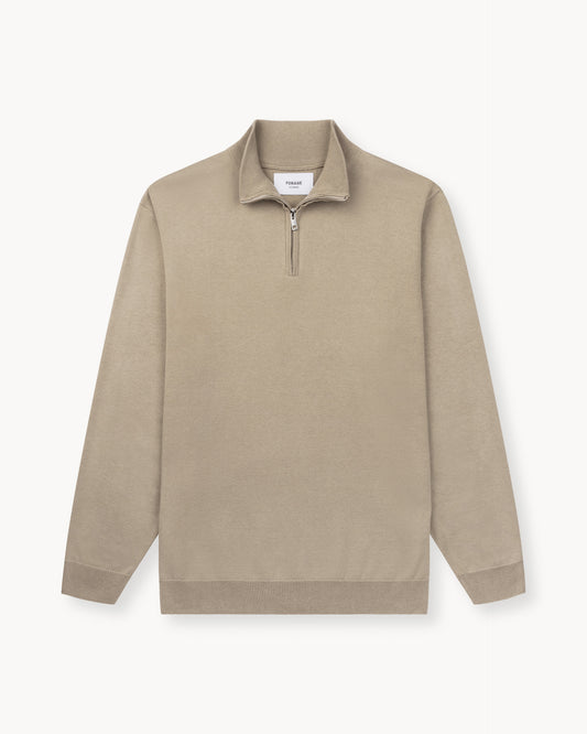 Half-Zip Sweater (taupe)