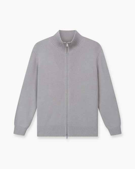 Lounge Wool Knit Jacket (Taupe)
