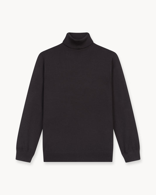Merino Turtleneck (Dark Brown)