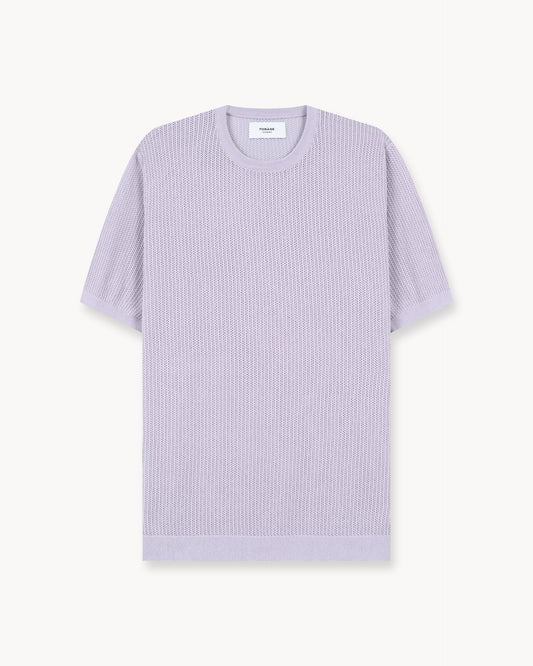 Mesh Knit T-Shirt (Iris)