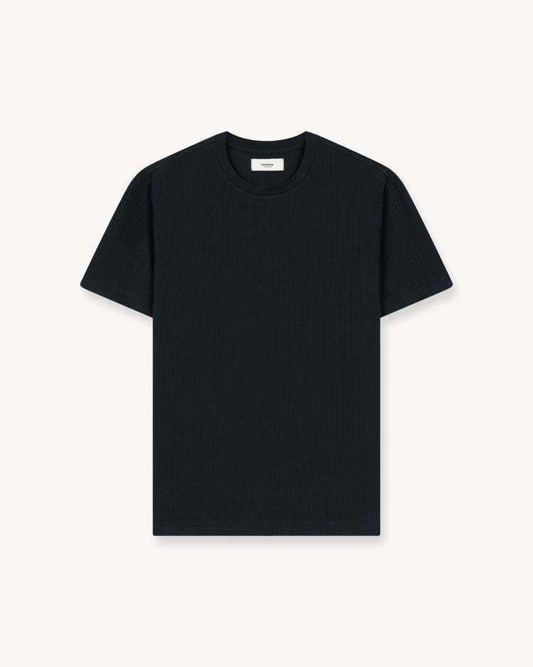 Plissee T-Shirt (Black)