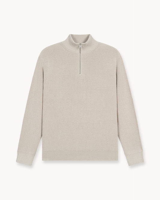 Rib Knit Sweater (Sand)