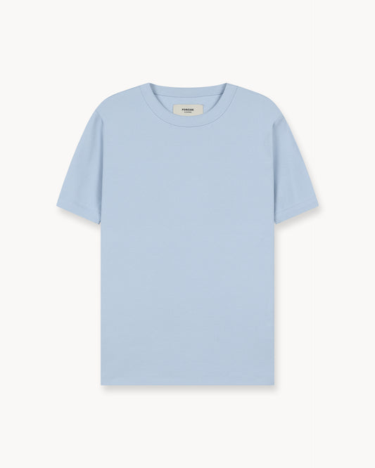 Fine Rib T-Shirt (light blue)