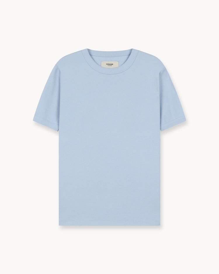 Fine Rib T-Shirt (light blue)