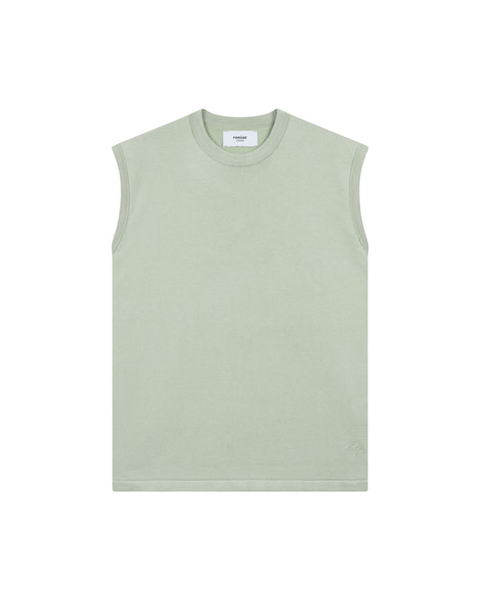Sleeveless Knit Shirt (Green)