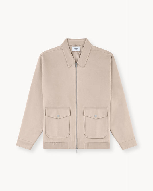 Suede Jacket (Taupe)